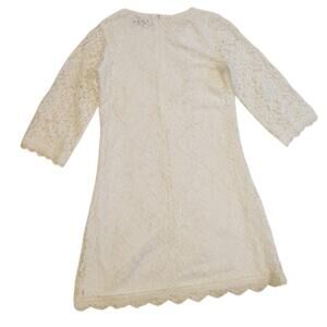 Whimsy BOHO Lace Old Money Ivory D. Liles Collection Dress Size 8 Girls